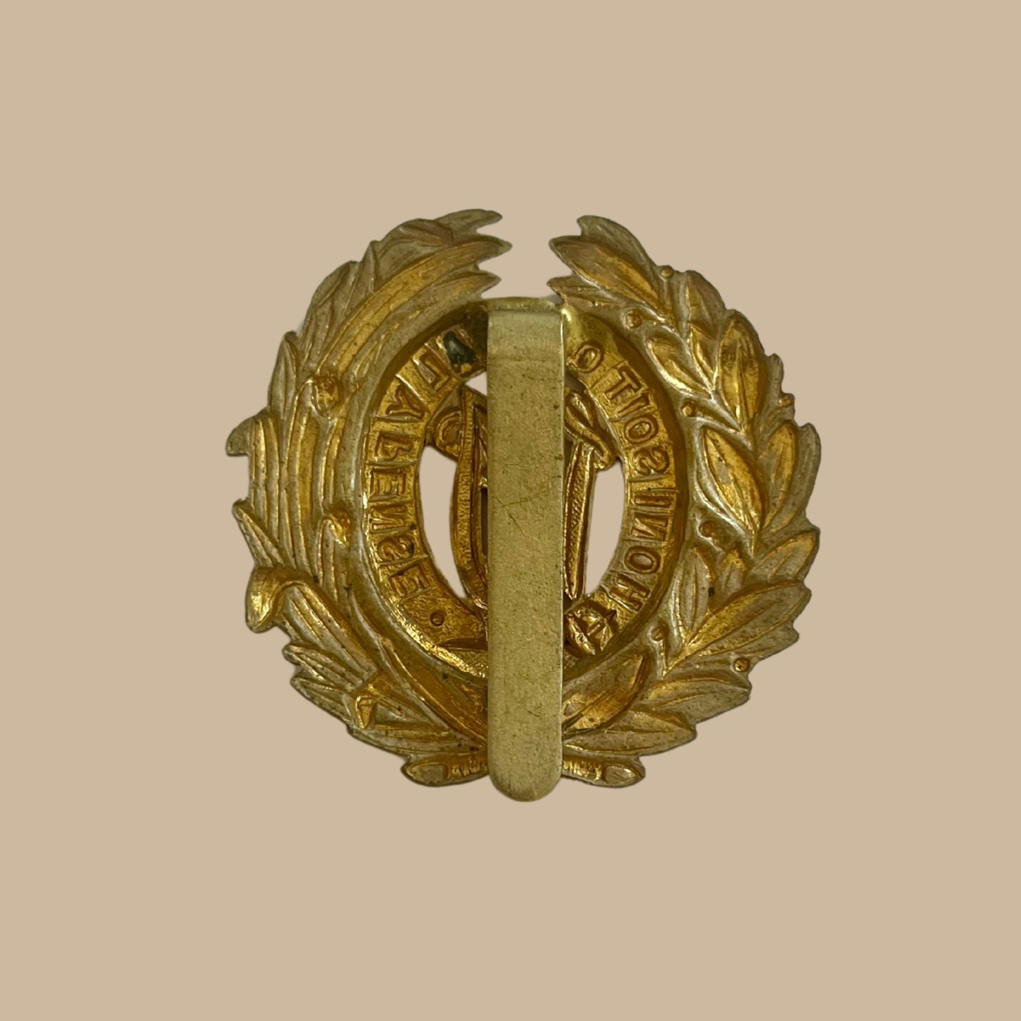 West Indies Regt brass cap badge