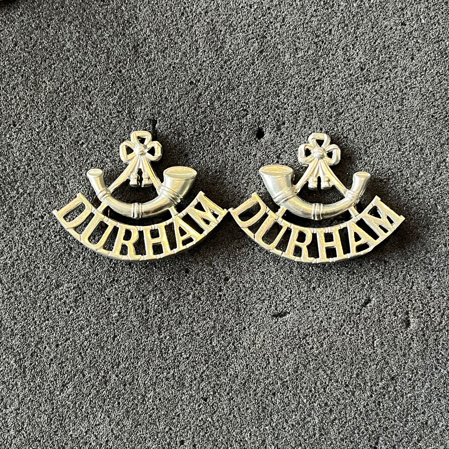 Durham Light Infantry collar badges