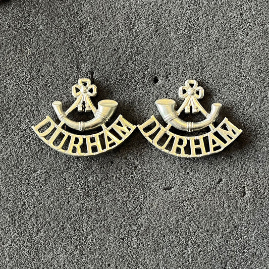 Durham Light Infantry collar badges