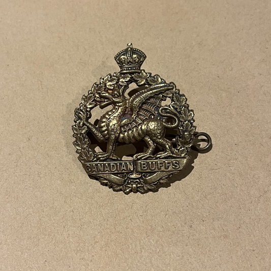 WW1 198th Infantry Battalion (Canadian Buffs) cap badge.