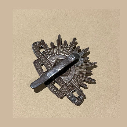WW1 British made Australian Rising Sun cap badge, back