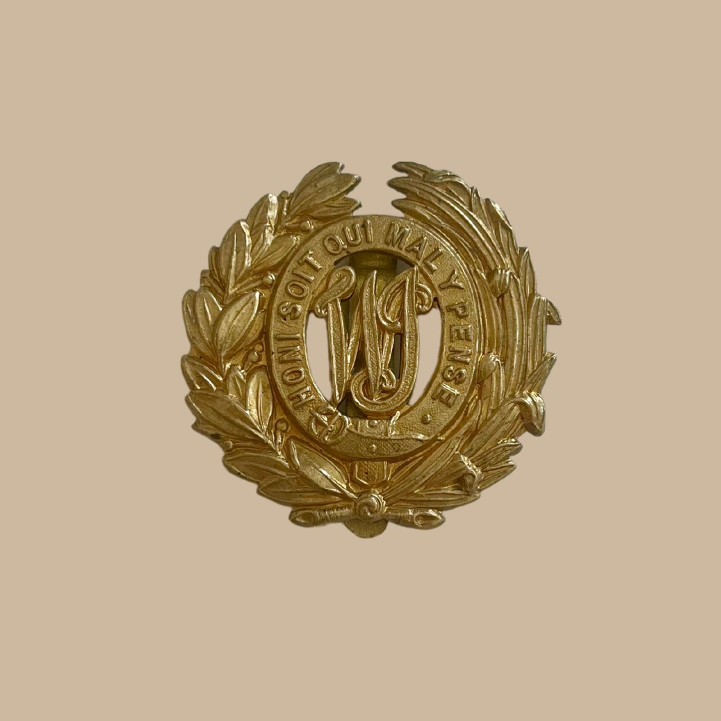 West Indies Regt brass cap badge