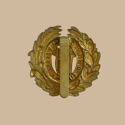 West Indies Regt brass cap badge