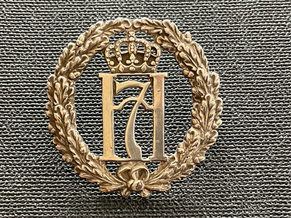 1942 hallmarked Free Norwegian Army cap badge