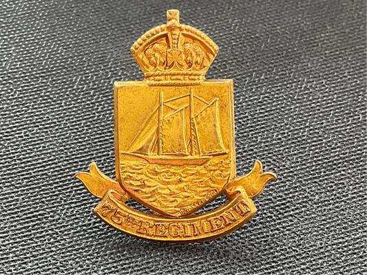 Canadian 75th Lunenburg Regt 1910 issue cap badge.