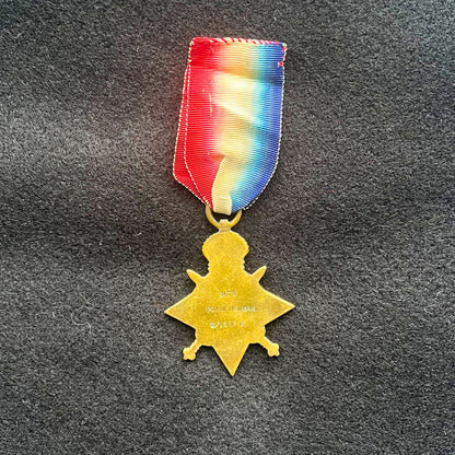 🇬🇧 Private 8675 William Newman 2nd Beds - 1914 Star Medal, Allied Victory Medal and British War Medal 1914-18