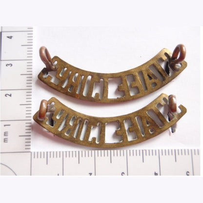 Australian STAFF CORPS Brass Shoulder Titles