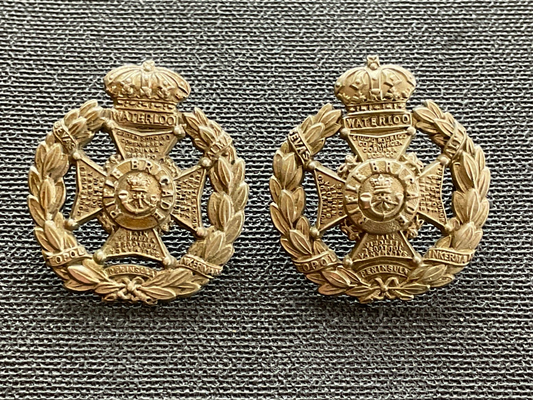 QVC Rifle Brigade collar badges