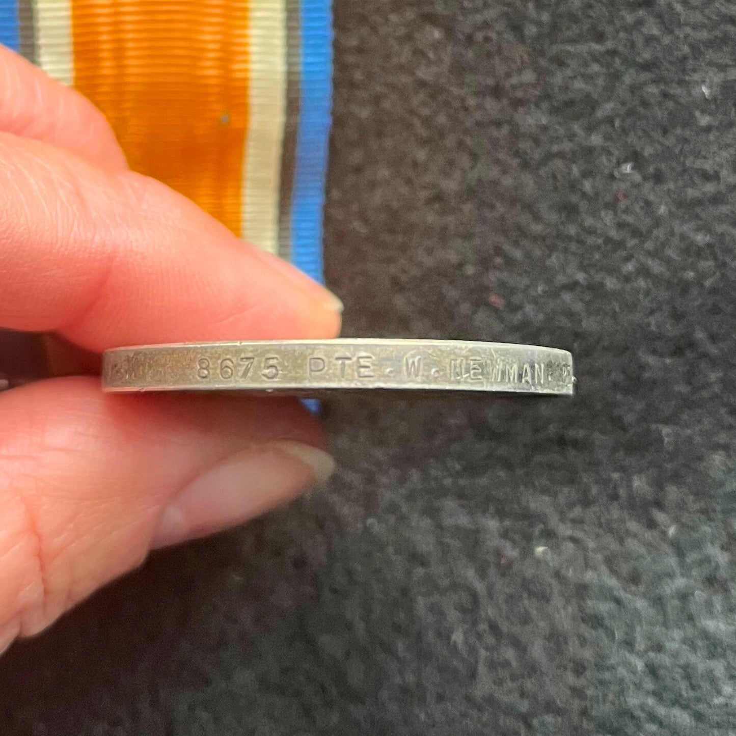 🇬🇧 Private 8675 William Newman 2nd Beds - 1914 Star Medal, Allied Victory Medal and British War Medal 1914-18