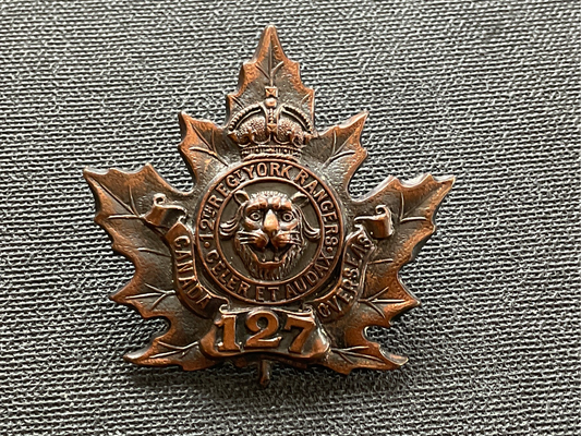WW1 CEF 127th Infantry Battalion cap badge